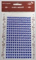 Kryształki samoprz. SERCA 6mm 216 szt ,kolor ciemnoniebieski Kryształki samoprz. SERCA 6mm 216 szt ,kolor ciemnoniebieski
